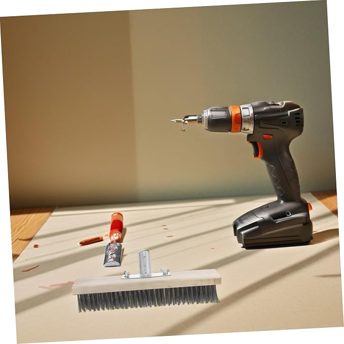 ABOOFAN Heavy Duty Metal Cleaning Brush Stainless Steel Wire Brush for Floors Hard Surface Scrubber