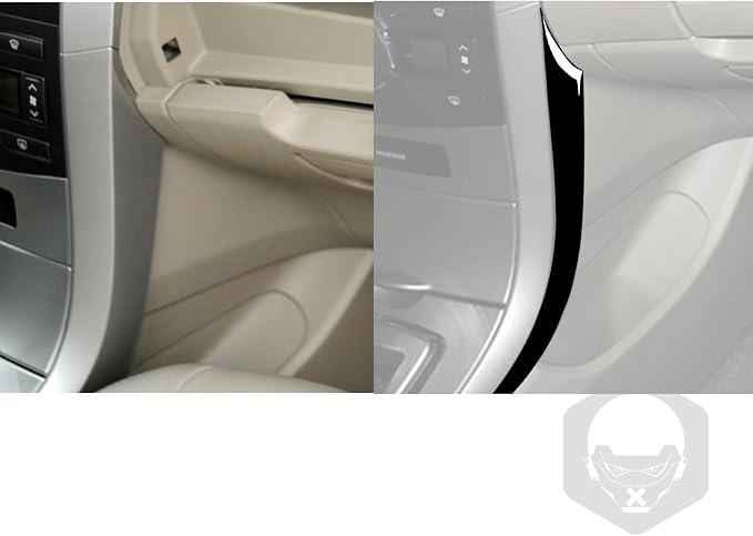 Glossy Bright Piano Black Car Center Console Shifter Box Inside Panel Anti-Scratch Strip Cover Sticker Interior Trim Compatible with Toyota Corolla 2009 2010 2011 2012 2013 Auto Trim Accessories