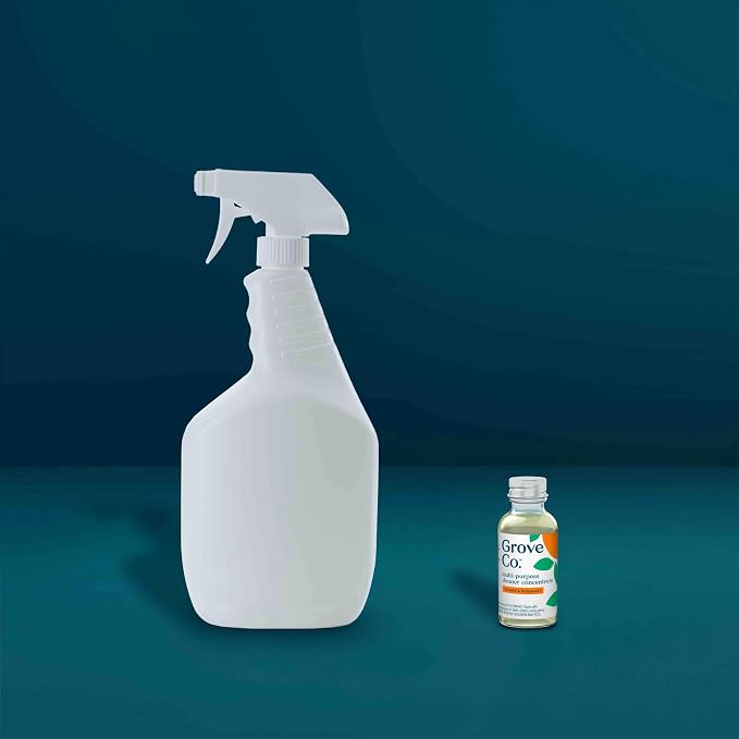 Grove Co. Multi-Purpose Cleaner Concentrate Refills, 2 x 1fl oz | Orange & Rosemary; 2 refills; Plant-based; No plastic waste; Ammonia & chlorine free; No Harsh Chemicals