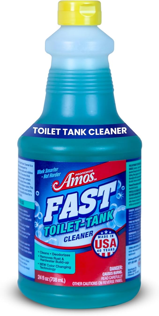 Professor Amos' Fast Toilet & Tank Cleaner 24 Applications