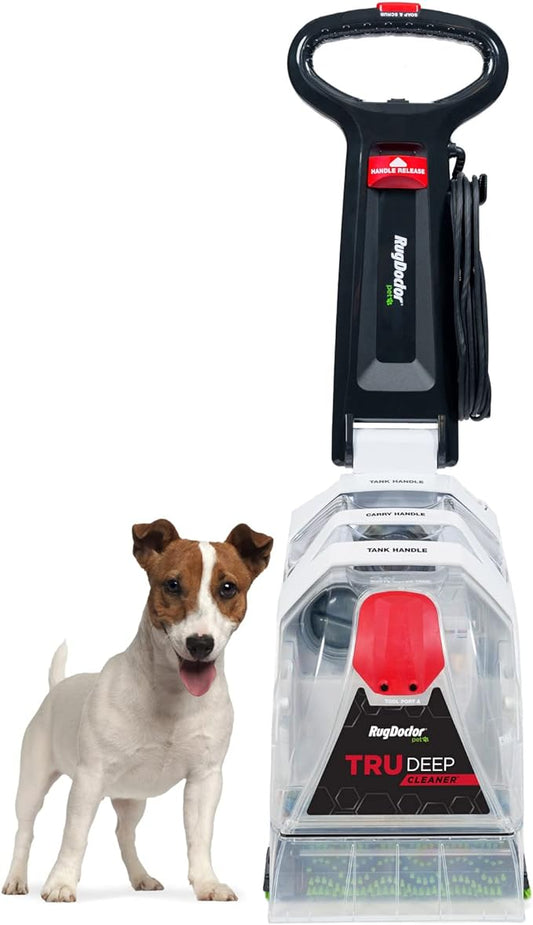 Rug Doctor Pet TruDeep Carpet Cleaner with Pet Upholstery Tool | Best-In-Class Suction Power for Pet Households, Dual Brush Cross-Action Technology for One-Pass Cleaning, Pro-Grade