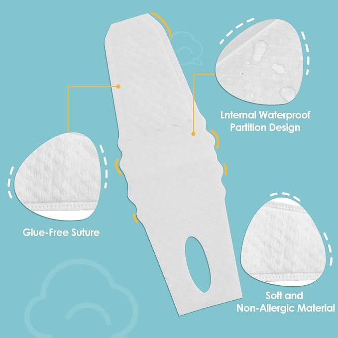 dearlomum 60PCS Baby Dry Wipes, Newborn & Toddler Tongue Cleaner | Disposable Infant Wipes, Clean Mouth, Gauze Gum Cleaner, Baby Oral Cleaning Toothbrush, Oral Care 0-36 Months