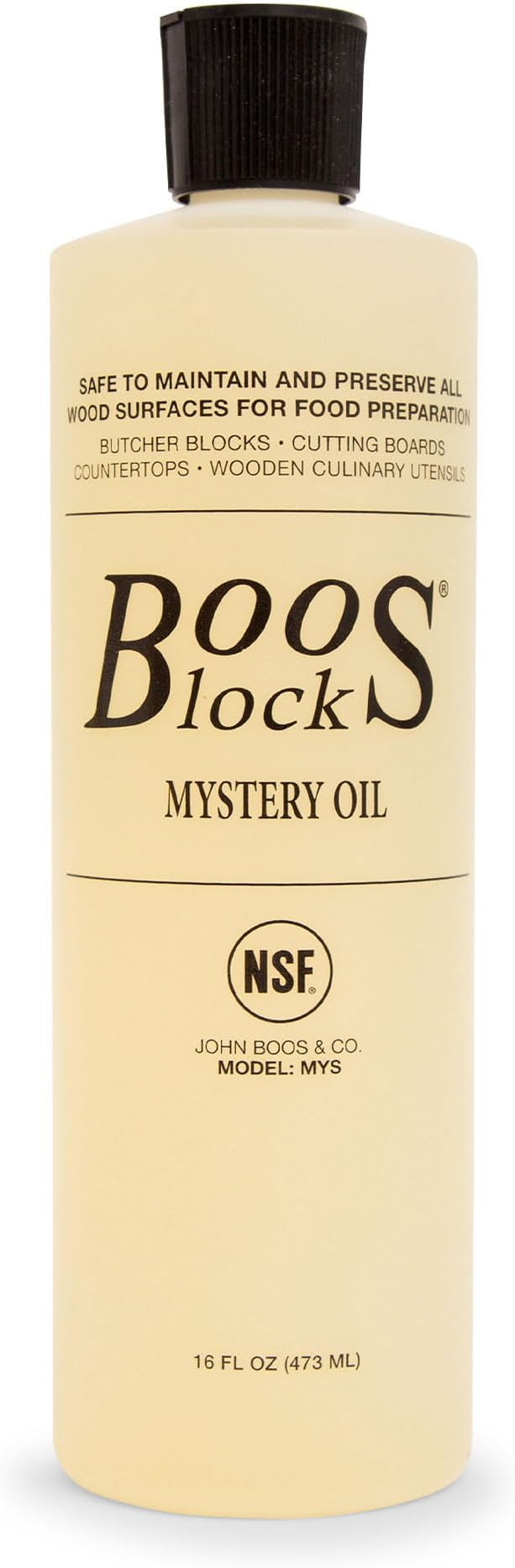 John Boos 3-Pack Mystery Oil, Food-Grade Care Set, 16 oz - All-Natural Maintenance Formula for Butcher Blocks, Cutting Boards, Wooden Countertops & Wood Culinary Utensils