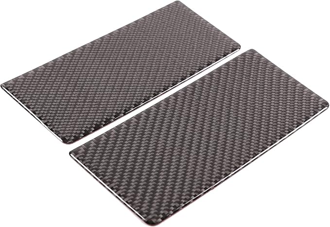 Car Sun Visor Panel Trim Cover Sticker for Honda Pilot 2016-2022/ Ridgeline 2017-2023/ Passport 2019-2023, Car Visor Makeup Mirror Panel Trim Cover, Carbon Fiber (Exterior Threshold_Black)