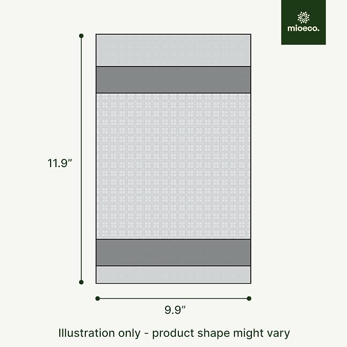mioeco 24 Pack Multicolored Reusable Paper Towels - Nature Friendly - Organic Cotton Alternative - Thick, Strong, Paperless Kitchen Dish Cloths - Reusable Napkins - Dish Towels - Cloth Napkin