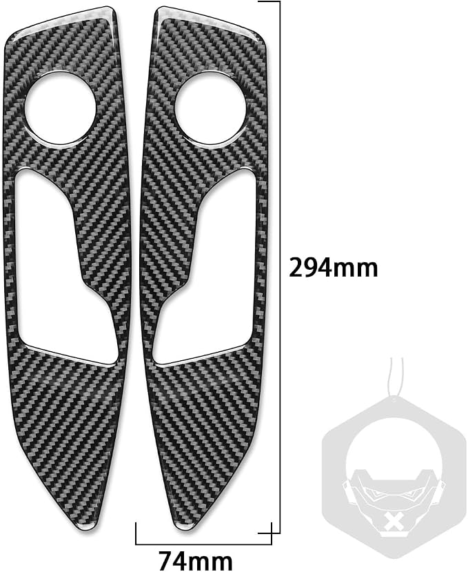 Real Carbon Fiber Trim for Audi 80A Q5 Accessories | for SQ5 2018-2025 Dash Seat Adjustment Button Panel Frame Cover Sticker Interior Thick Overlay Decal