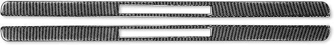 Real Carbon Fiber Trim for Infiniti Accessories | for G35 G37 G25 Q60 Q40 2007-2015 X S Sedan Door Sill Scuff Plate Guard Sills Interior Thick Overlay Decal