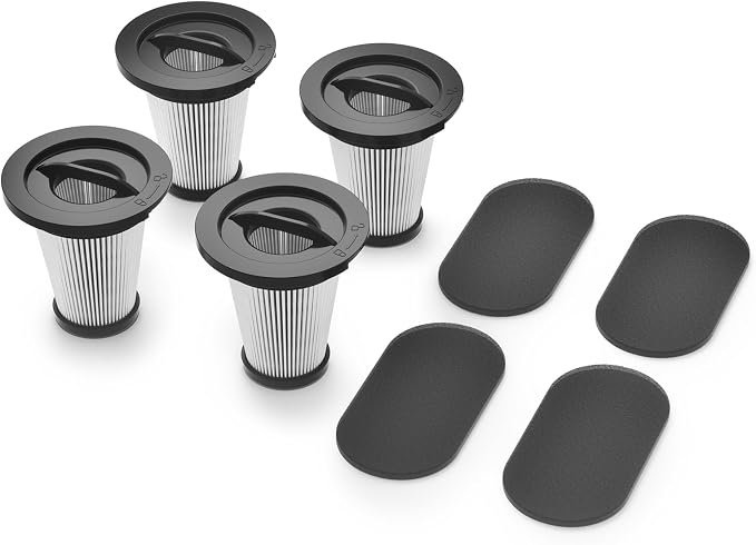 Airthereal Replacement HEPA Filters for M1 Mattress Vacuum Cleaner [4-Pack]