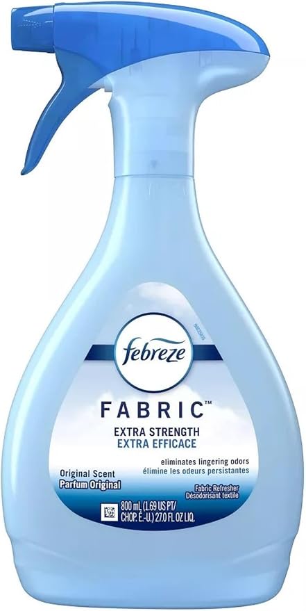 Febreze Fabric Refresher Value Pack, Pet Odor Eliminator and Extra Strength Fabric Deodorizer, 27 Fl Oz, Pack of 2