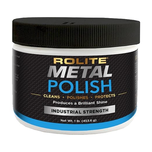 Rolite Metal Polish Paste 1 Lb Industrial Strength Scratch Remover for Aluminum Chrome Stainless Steel