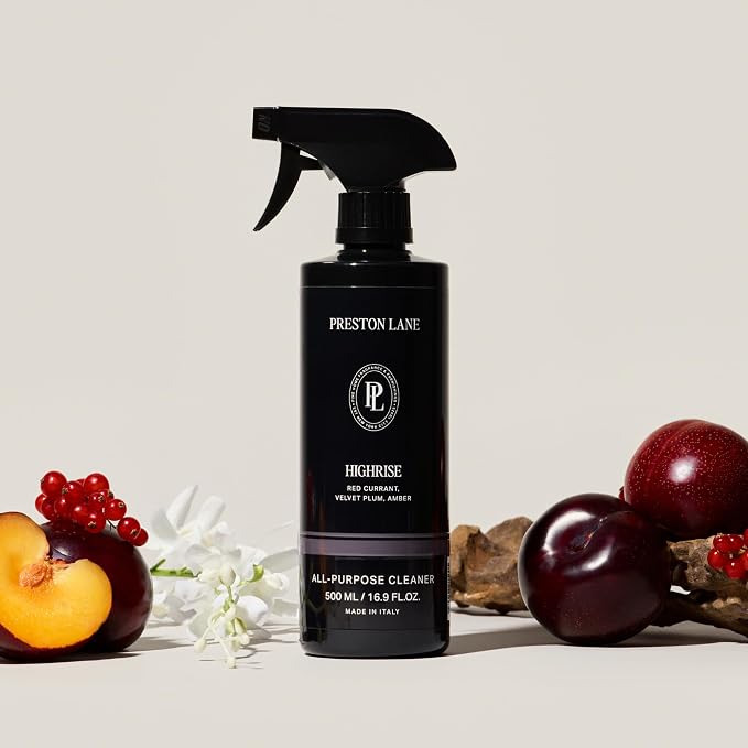 Preston Lane Luxury All-Purpose Cleaner, Highrise Scent | Bio-Based Multi-Surface Spray | Streak-Free Finish, Lifts Dirt, Smudges & Grease | Vegan & Cruelty-Free
