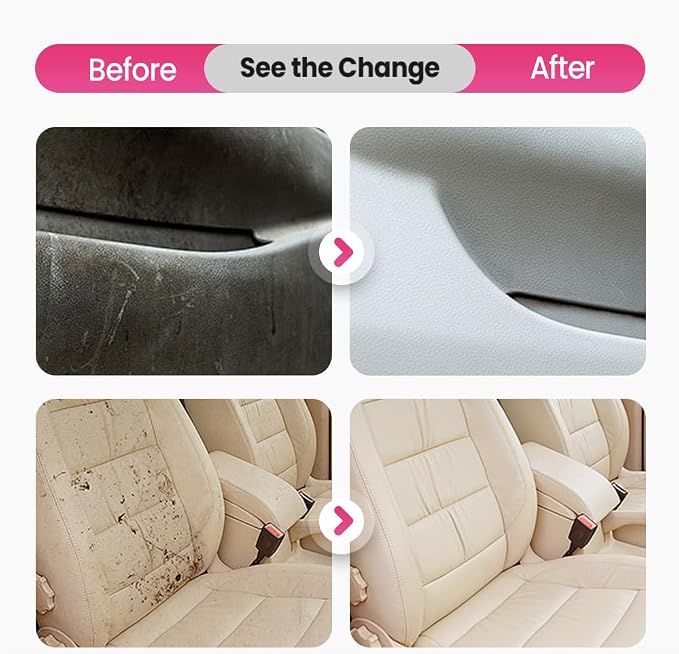 Polishing Cleaner Car Interior, 2026 Upgrade Car Interior Cleaner Spray, All Purpose Car Interior Detailer Cleaner for Dashboards, Seats, Leather, Plastic (2PCS)