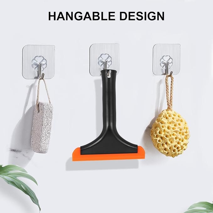 SetSail Shower Squeegee for Glass Doors, Small Squeegee for Shower Glass | Mini Silicone Squeegee for Window Cleaner Tool Bathroom Squeegees for Car Window Cleaning, 2 Pack
