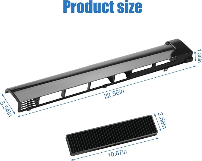 MDX61912701 Microwave Vent Grille Replacement Compatible with LG Microwave Vent Kit，Replaces Microwaves Parts AP5202555, 2119394, AH3535252, EA3535252, Come with Microwave Filter 5230W1A003A