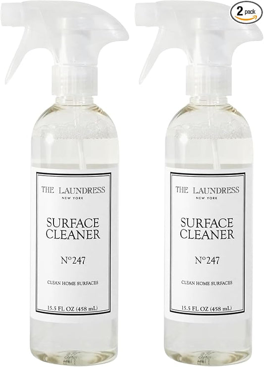 The Laundress Surface Cleaner, No. 247 Scented; Safe for Granite, Marble, Porcelain, & Wood; Bio-Based Ingredients; 15.5 Fl OZ, (Pack of 2)