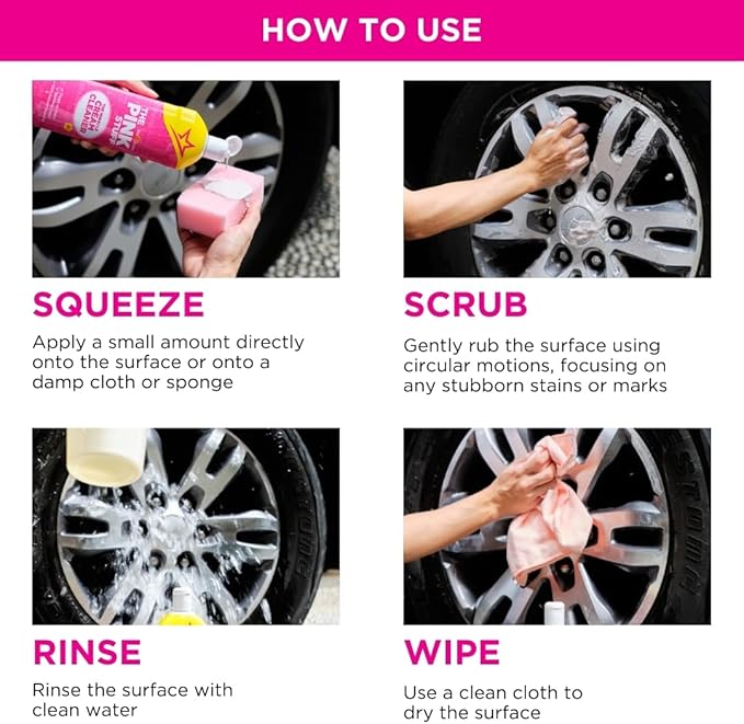 Stardrops The Pink Stuff Miracle Cream Cleaner, Stainless Steel & Multi-Purpose Surfaces, Removes Grease, Grime, Limescale & Soap Scum, Tough on Stains, Gentle on Surfaces, 500ml 16.9oz (Pack of 2)