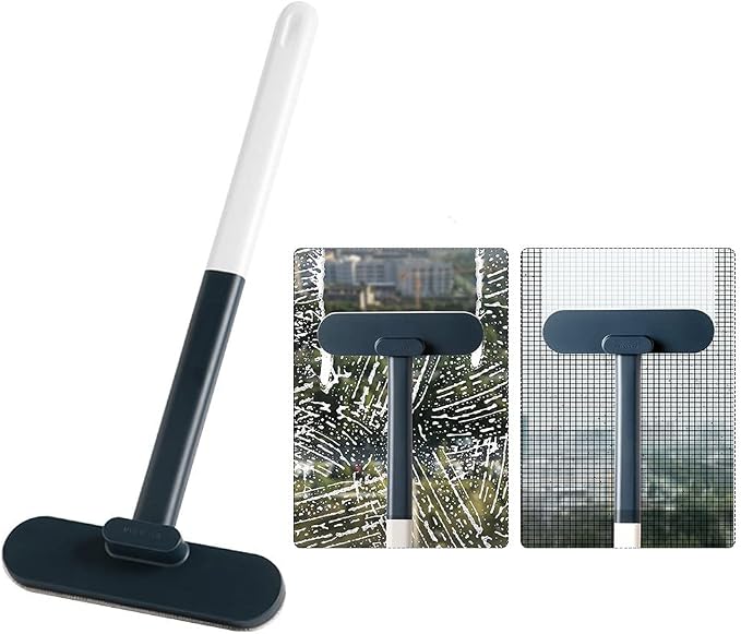 Window Screen Cleaner Brush,Mesh Screen Lint Brush,Window Screen Cleaning Brush Washing Equipment, Multifunctional Cleaning Brush(Blue)