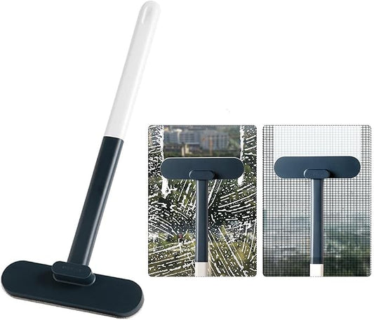 Window Screen Cleaner Brush,Mesh Screen Lint Brush,Window Screen Cleaning Brush Washing Equipment, Multifunctional Cleaning Brush(Blue)