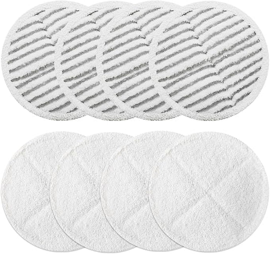 Spinwave Mop Pads Fit for Bissell Spinwave 20399 23157 23159 2039A 2124A 20393 2039T 2039W 20391 20395 2307 2315A Soft Scrubby Pads for Hardwood Floor Cleaning Replacement Pads(8Pack)