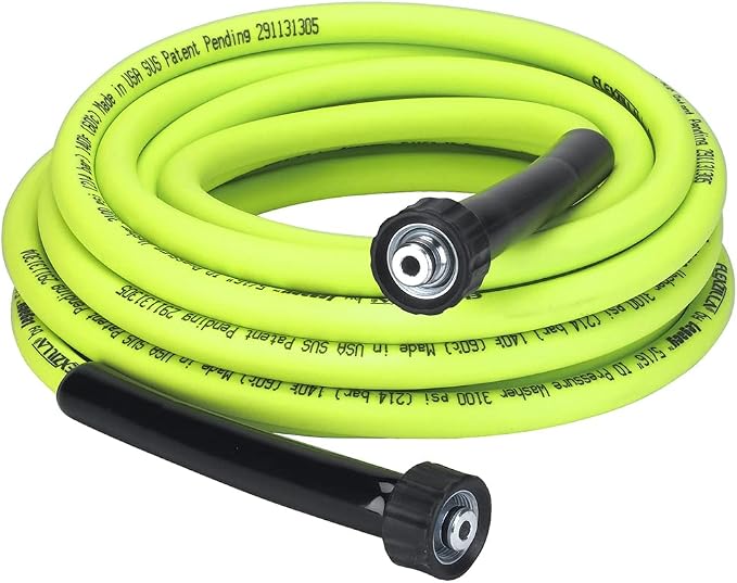 Flexzilla Pressure Washer Replacement Hose, 5/16 in. x 25 ft., 3100 PSI, M22 Fittings, No-Kink, Lightweight, ZillaGreen