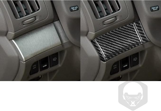 Real Carbon Fiber Trim for Infiniti Accessories | for G35 G37 G25 Q60 Q40 2007-2015 X S Sedan Coupe Convertible Driver Side Dash Cover Interior Thick Overlay Decal