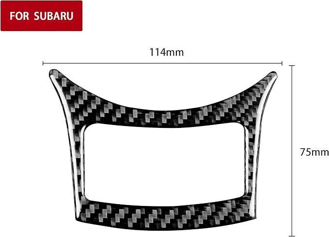 Real Carbon Fiber Trim for Subaru Accessories | for BRZ/Scion FR-S/Toyota 86 2016 2017 2018 2019 2020 Gear Shifting Button Interior Thick Overlay Decal