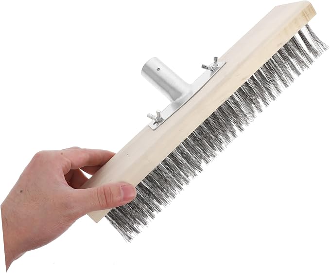 ABOOFAN Heavy Duty Metal Cleaning Brush Stainless Steel Wire Brush for Floors Hard Surface Scrubber