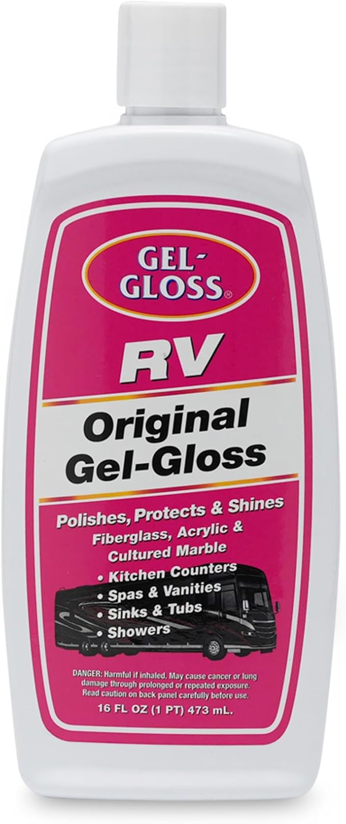 RV Polish w/Carnauba Cleaner Wax Formulation for a Protective Coating - Removes Water Spots, Light Scratches & Stains While Restoring Color & Shine,16 oz.