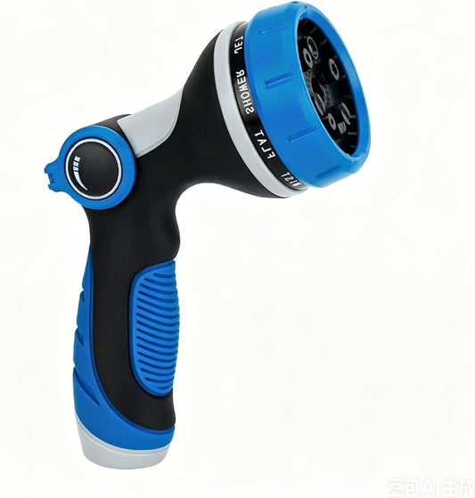 Garden Hose Nozzle with Adjustable 10 Spray Patterns, Thumb Control Ergonomic Hose Sprayer Nozzle, High Pressure Hose Nozzles for Lawn & Plant Watering,Washing Cars & Pet Bathing,Leak-Proof Design | Ergonomic Hose Sprayer Nozzle, High Pressure Hose Noz...