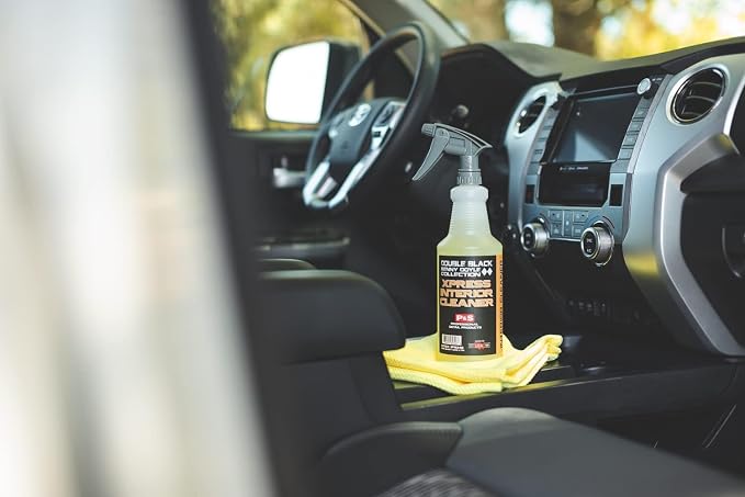 P & S PROFESSIONAL DETAIL PRODUCTS Xpress Interior Cleaner – Safe for Leather, Vinyl, Plastic & More, Removes Dirt, Grease & Oil, No Residue, Fresh Scent, No Dilution Needed - 16 Oz.