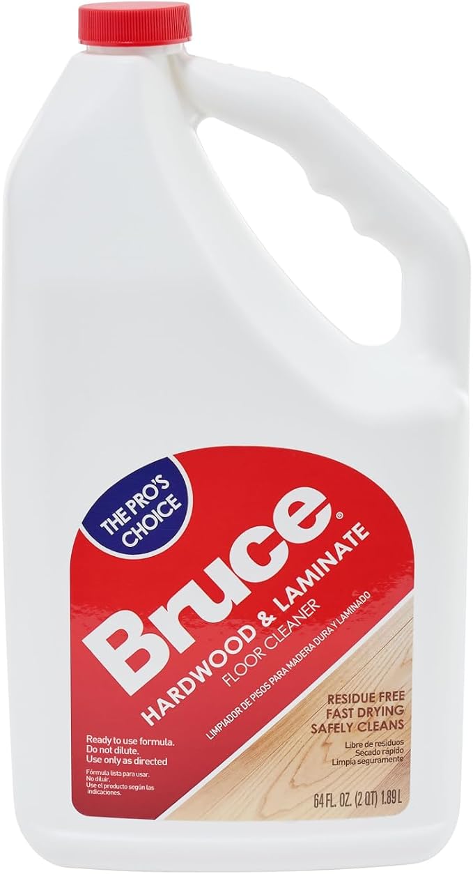 Bruce Hardwood and Laminate Floor Cleaner for All No-Wax Urethane Finished Floors Refill 64oz