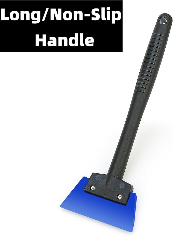 Small Squeegee Set - 2.7 & 4.9inch in Widths - Efficient Water Wiper Rubber Blade Window Tint Squeegee, Perfect for Car Window, Mirror Cleaning, Window Film, or Glass Door, Tiles