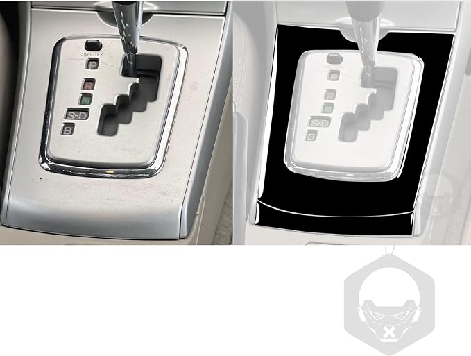 Glossy Bright Piano Black Car Center Console Shifter Transmission Panel External Cover Sticker Interior Trim Compatible with Toyota Corolla 2009 2010 2011 2012 2013 Auto Trim Accessories