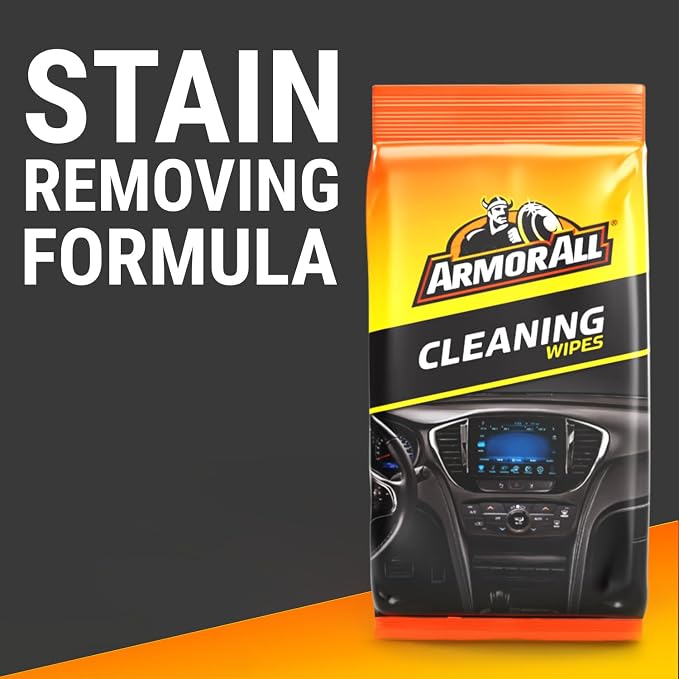 Armor All Car Interior Cleaner Wipes, Interior Cleaning Wipes for Cars, Trucks, Motorcycles, 60 Each (Pack of 6)