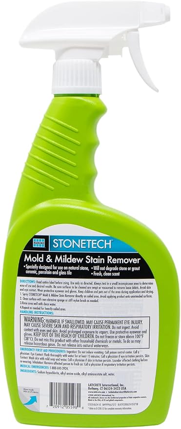 StoneTech Mold & Mildew Stain Remover, 24OZ (709ML) Spray Bottle