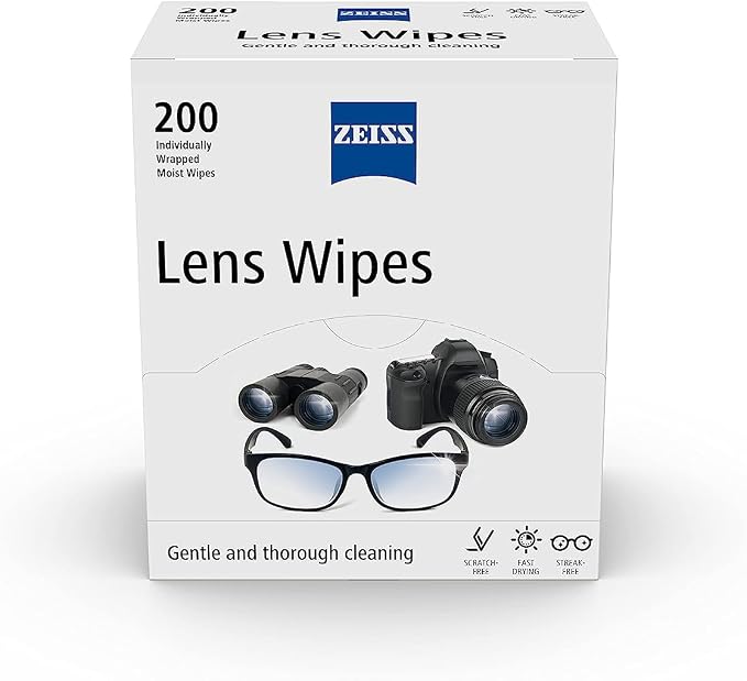 Zeiss Pre-Moistened Lens Cleaning Wipes, 400 count (Pack of 2)