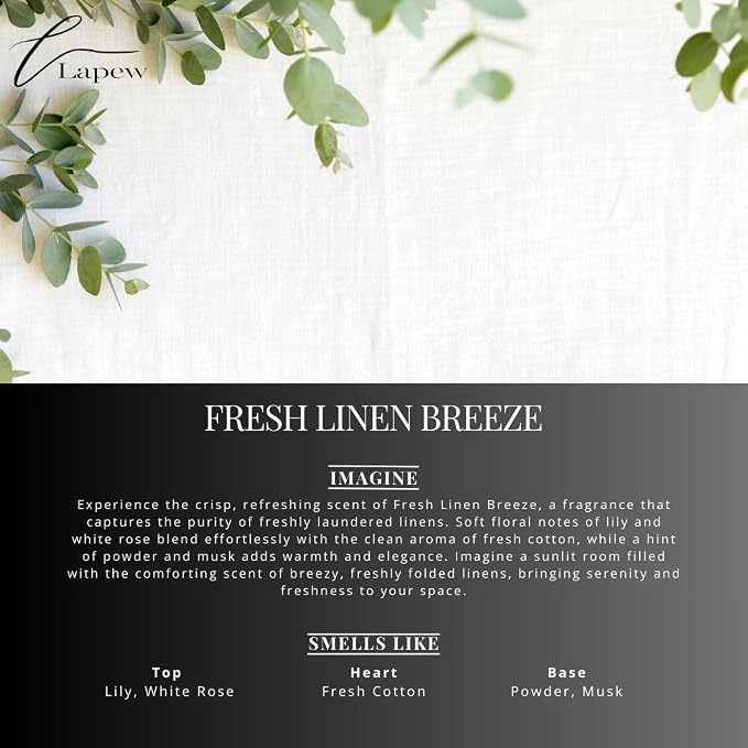 Lapew Room & Linen Spray | Fragrance Mist for Home, Car & Office | Fabric & Air Freshener | Neutralizing Mist | Made in USA | Fresh Linen Breeze