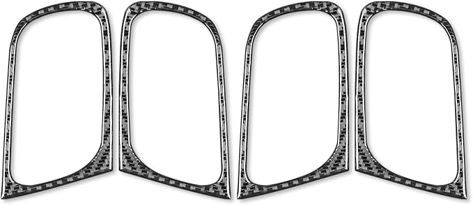 Real Carbon Fiber Trim for Infiniti Accessories | for G35 G37 G25 Q60 Q40 2007-2015 X S Sedan Door Inner Handle Armrest Frame Cover Interior Thick Overlay Decal