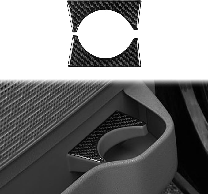 Carbon Fiber Driver Side Stickers Fit for Ford Expedition 2007-2014 | for 2007 2008 2009 2010 2011 2012 2013 2014 | Driver Side Door Storage Box Trim | Accessories | Anti-scratch