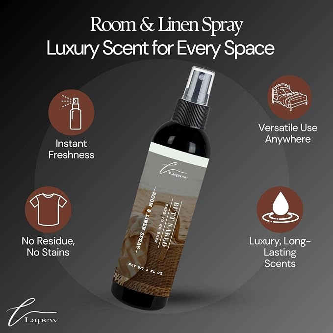 Lapew Room & Linen Spray | Fragrance Mist for Home, Car & Office | Fabric & Air Freshener | Neutralizing Mist | Made in USA | Butt Naked