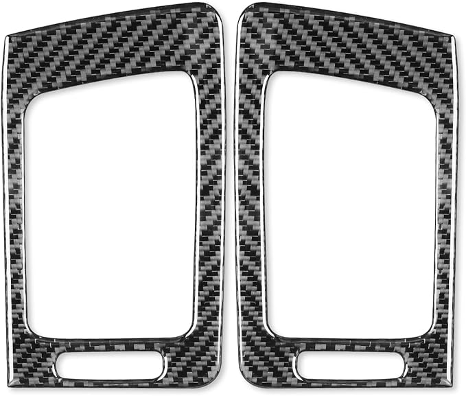 Real Carbon Fiber Trim for Infiniti Accessories | for G35 G37 G25 Q60 Q40 2007-2015 X S Sedan Coupe Convertible Dash Sides Air Vent Outlet Frame Interior Thick Overlay Decal