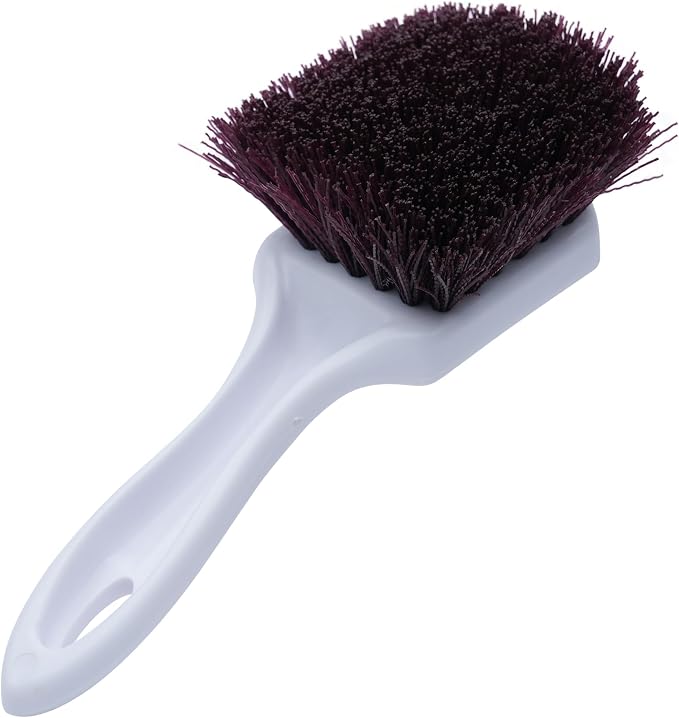 Nanoskin Heavy-Duty Multi-Purpose Brush for Deep Cleaning Carpets, Upholstery & Floor Mats - Durable Polypropylene Bristles, Ergonomic Grip, Professional Auto Detailing and Home Use, 8.5" Length