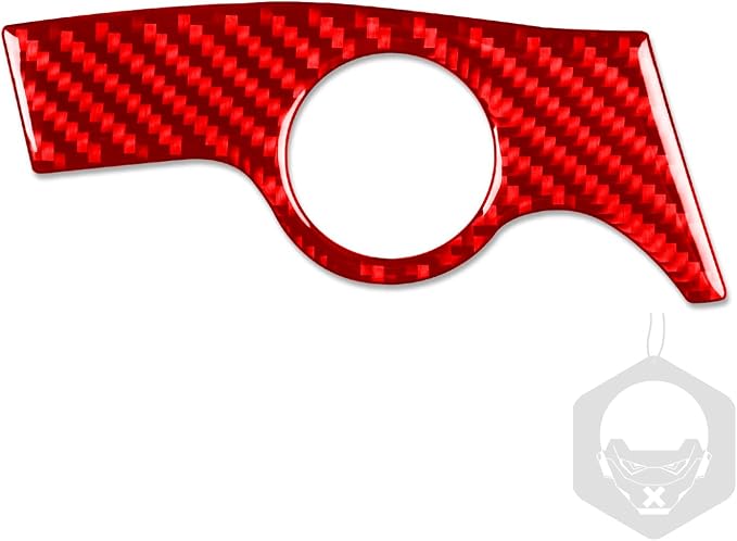 Red Real Carbon Fiber Trim for KIA Forte K3 Accessories | for 2019 2020 2021 2022 2023 2024 Engine Start Stop Sticker Interior Thick Overlay Decal