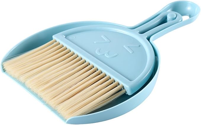 TAORANJU Small Broom and Dustpan Set, Portable Mini Dustpan and Brush Set, Lightweight Dust Pan and Brush Set, Desktop Cleaning Supplies for Tabletop, Keyboard, Small Space and Pet Areas