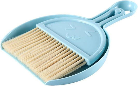 TAORANJU Small Broom and Dustpan Set, Portable Mini Dustpan and Brush Set, Lightweight Dust Pan and Brush Set, Desktop Cleaning Supplies for Tabletop, Keyboard, Small Space and Pet Areas