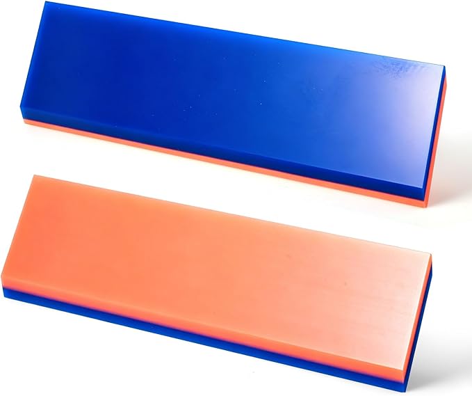 NEWISHTOOL 2 Pack Rubber Squeegee (8-Inch Replacement Blade, No Handle) | Window Tint Squeegee for Water Removal, Windshield Rear Back Glass Cleaning, PPF Installing and Window Film Application
