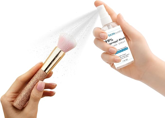 99% Isopropyl Alcohol Spray Disinfectant, Derma Roller Cleansing Spray, Microneedling Cleaning, Portable Isopropyl Alcohol 99 Percent Sterilizing Solution, Sanitizes on Contact, 1 Oz