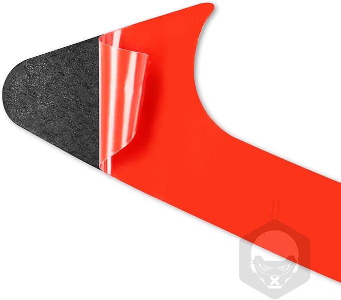 Red Real Carbon Fiber Trim for Nissan Rogue Accessories | for 2014 2015 2016 S SL SV Headlight Eyebrow Eyelid Strip Sticker Exterior Thick Overlay Decal