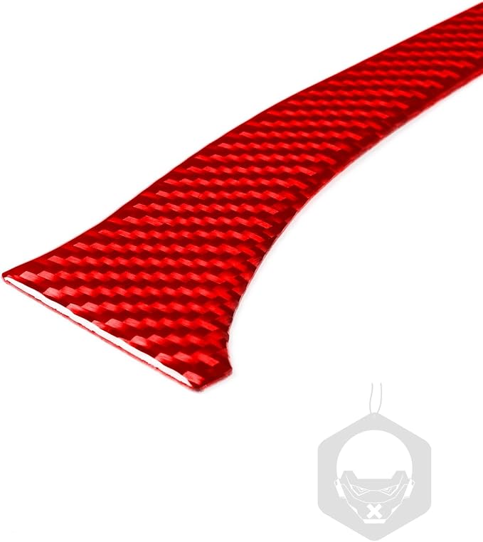 Red Real Carbon Fiber Trim for KIA Forte K3 Accessories | for 2019 2020 2021 2022 2023 2024 Co-Pilot Dashboard Cover Sticker Interior Thick Overlay Decal