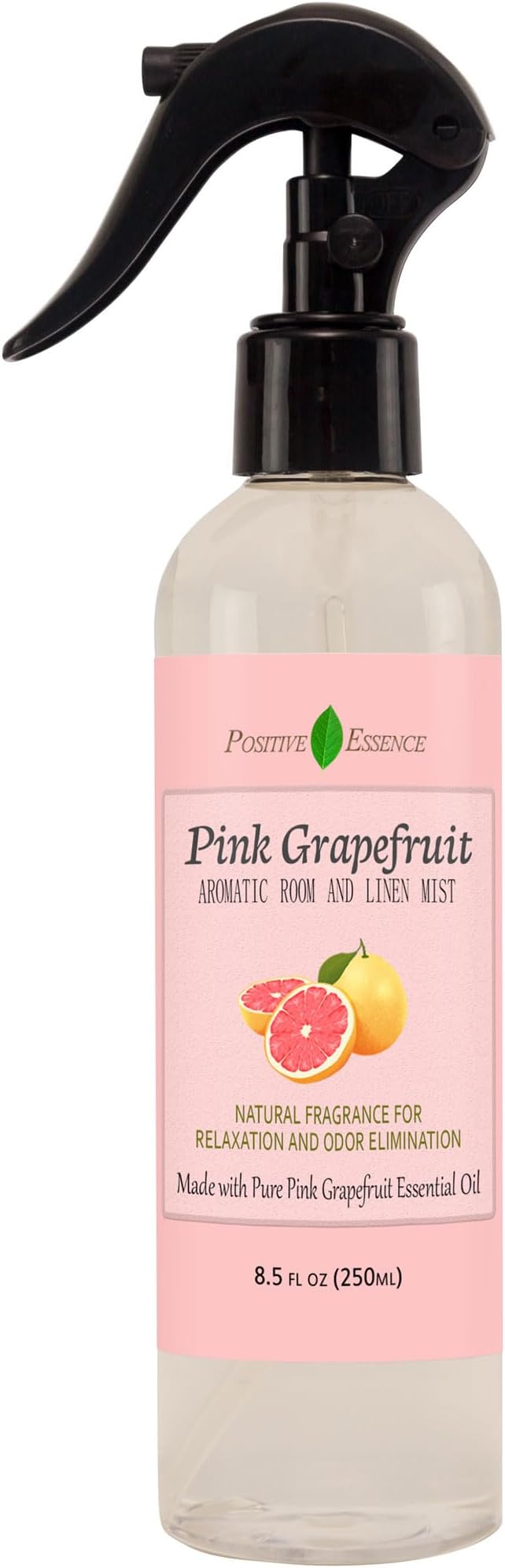 Pink Grapefruit Linen and Room Spray, Citrus Home Fragrance, 8.5 fl oz | Bright citrus aroma, juicy sweet and lightly tart notes, suitable for fabrics and bathrooms, small-batch made in Thailand